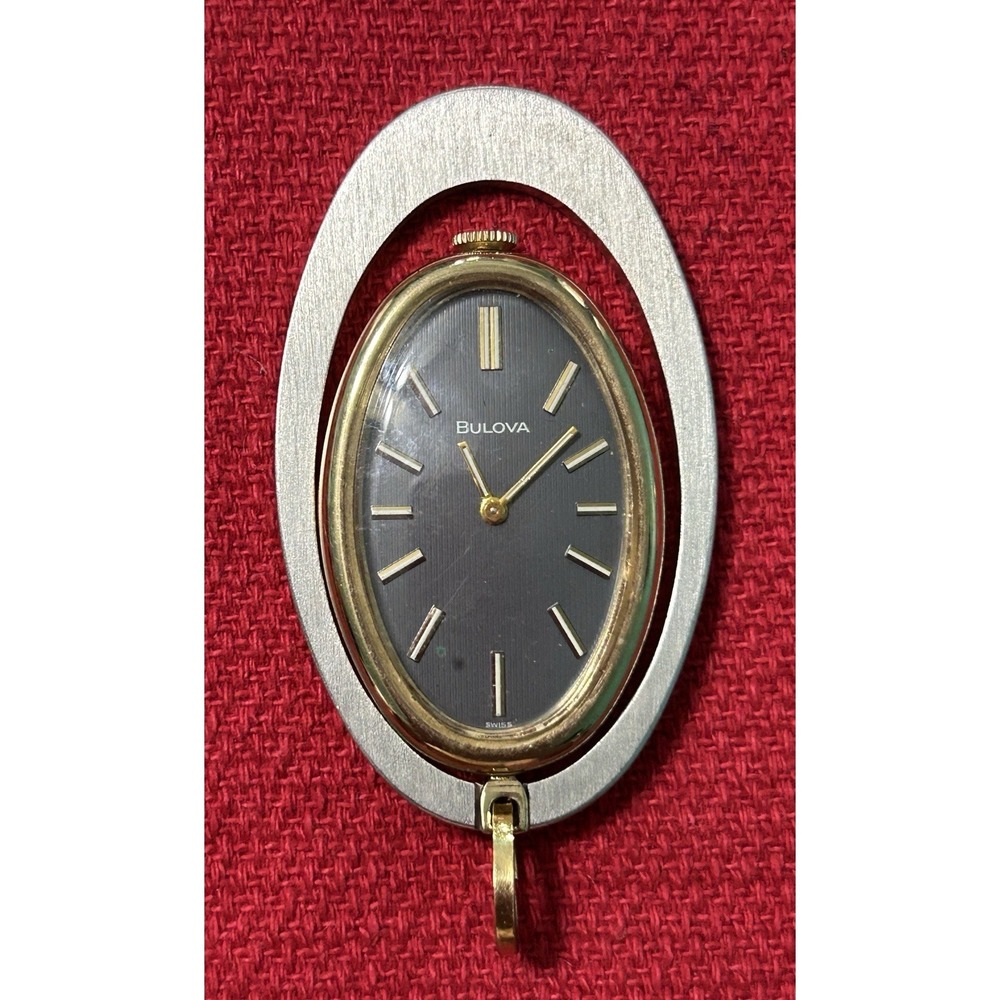 Vintage Bulova Pendant Watch Swiss N4 17 Jewels, W.Germany 3388 Base Metal
